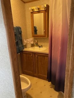 Park Model Clean Full Bathroom Interior